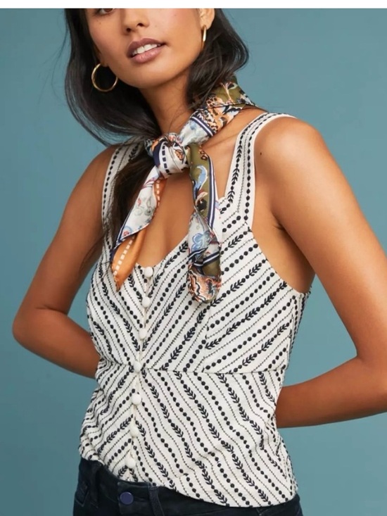 Maeve Tops - Anthropologie Maeve Sylvia Embroidered Top Sz XS